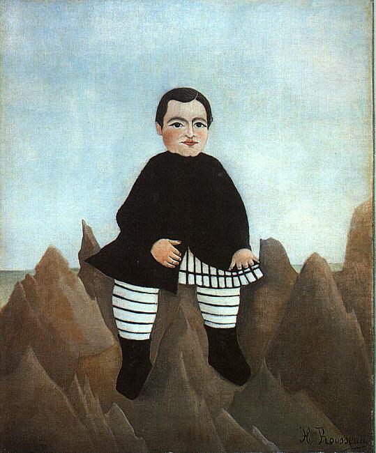 Boy on the Rocks, Henri Rousseau